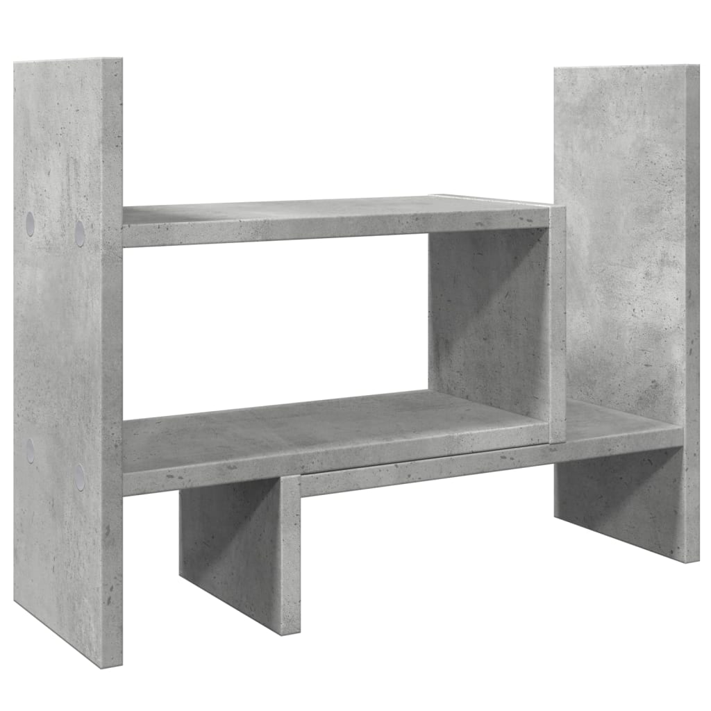 Vidaxx organisateur de bureau 38,5x17x39 cm bois d'ingénierie gris béton
