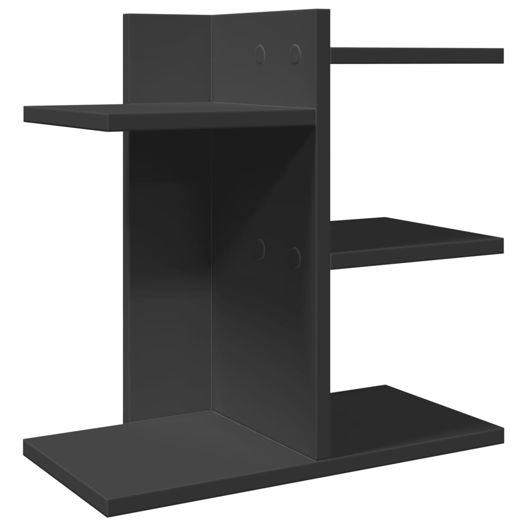 Vidaxx organisateur de bureau 42x21,5x42 cm bois fini noir