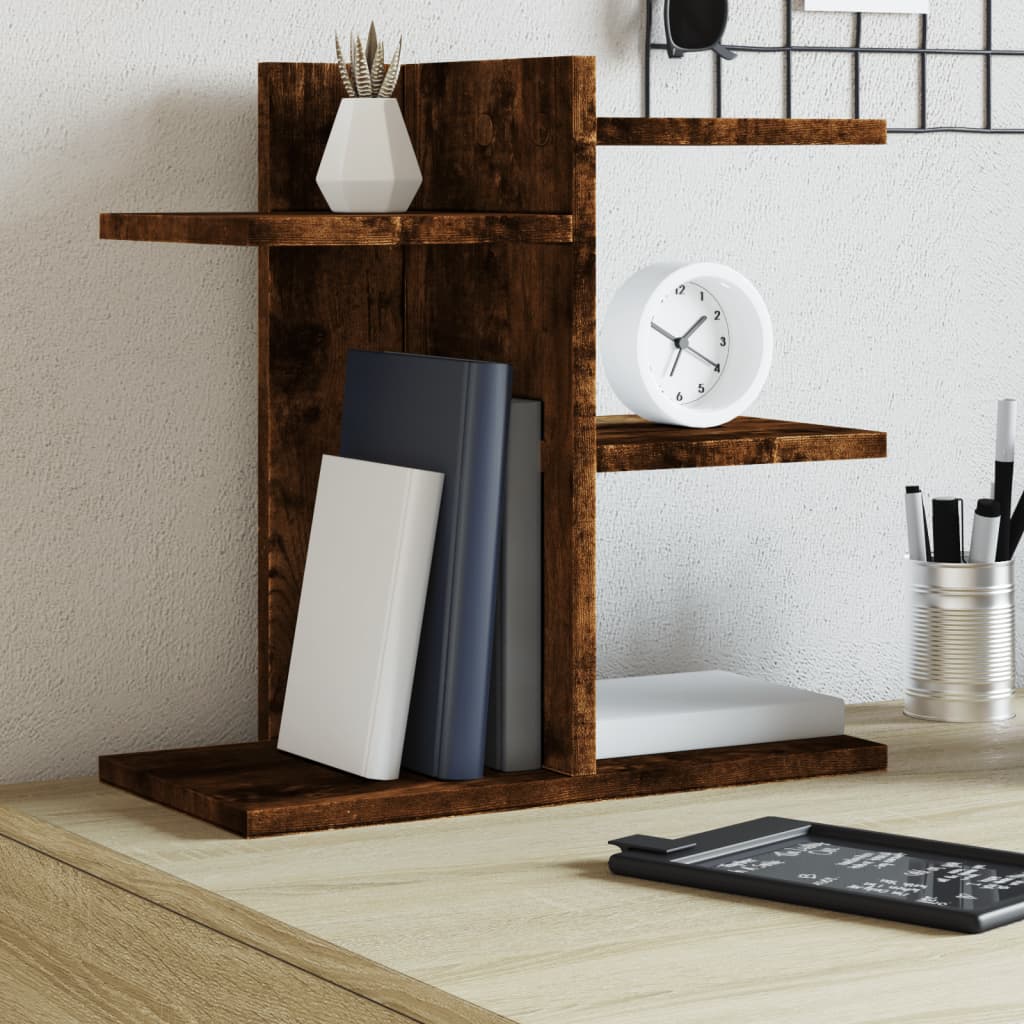 Vidaxx organisateur de bureau 42x21,5x42 cm bois traité, couleur chêne fumé