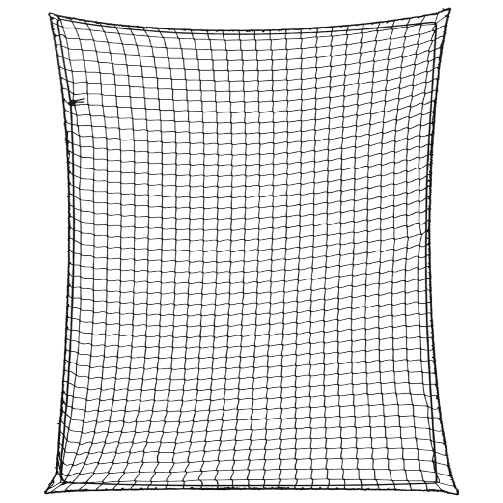 Vidaxx Anhängernetz elastisches Seil 3,5x3 m Polypropylen schwarz