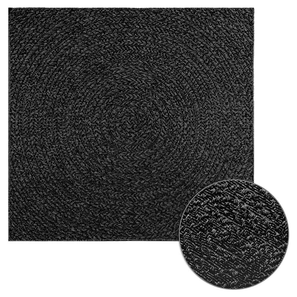 VidaXL rug zizur indoor and outdoor 120x120cm jute look anthracite