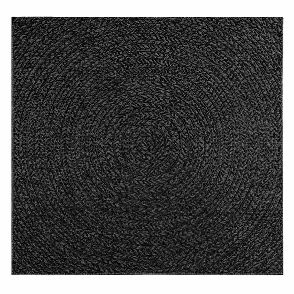 VidaXL rug zizur indoor and outdoor 120x120cm jute look anthracite