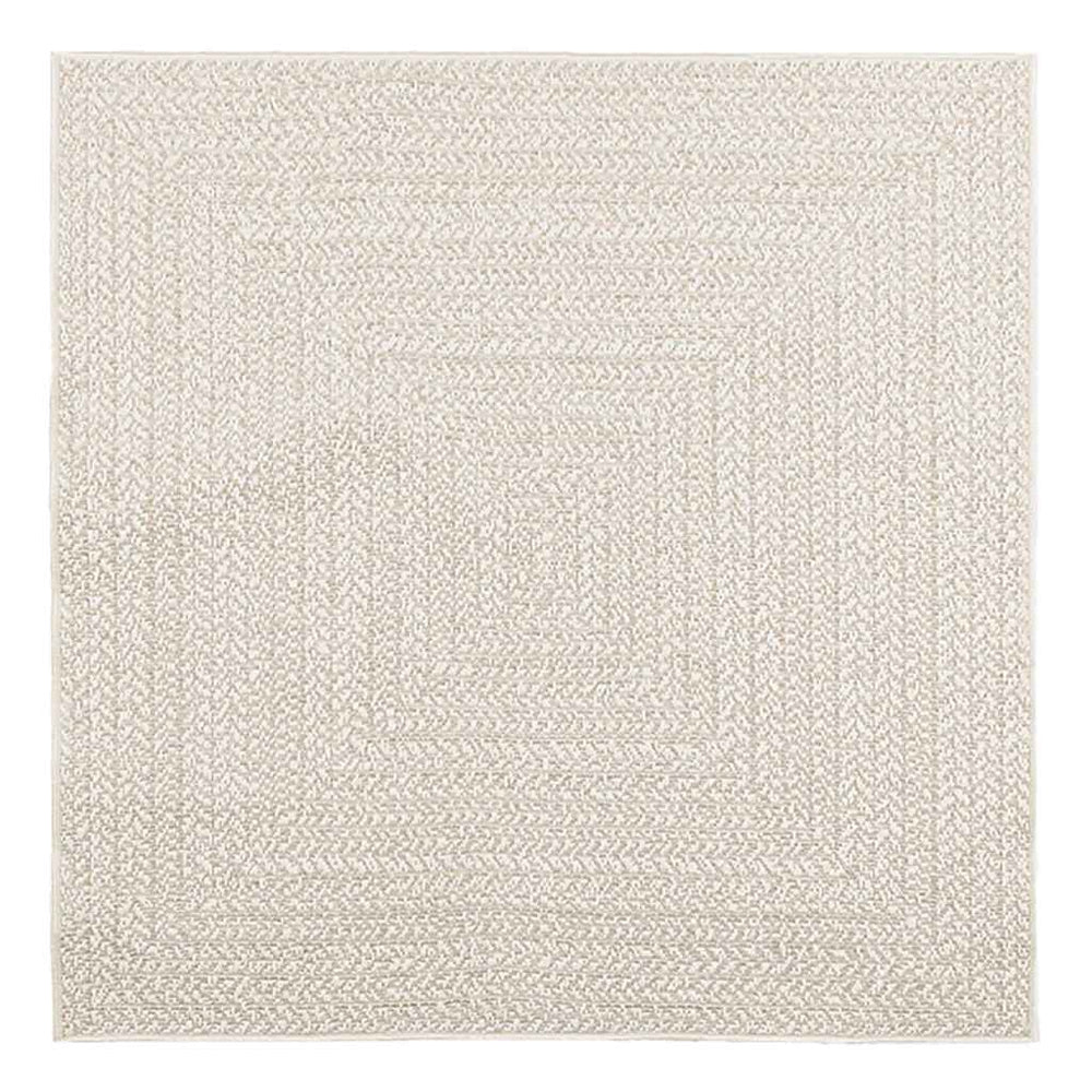 Vidaxl vloerkleed zizur room binnen en buiten 120x120 cm jute look