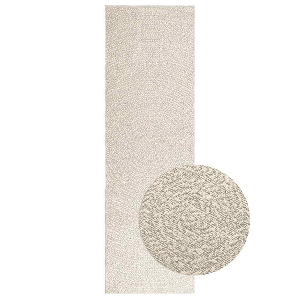 Vidaxl tapis zizur salle à l'intérieur et à l'extérieur de 80x250 cm de jute