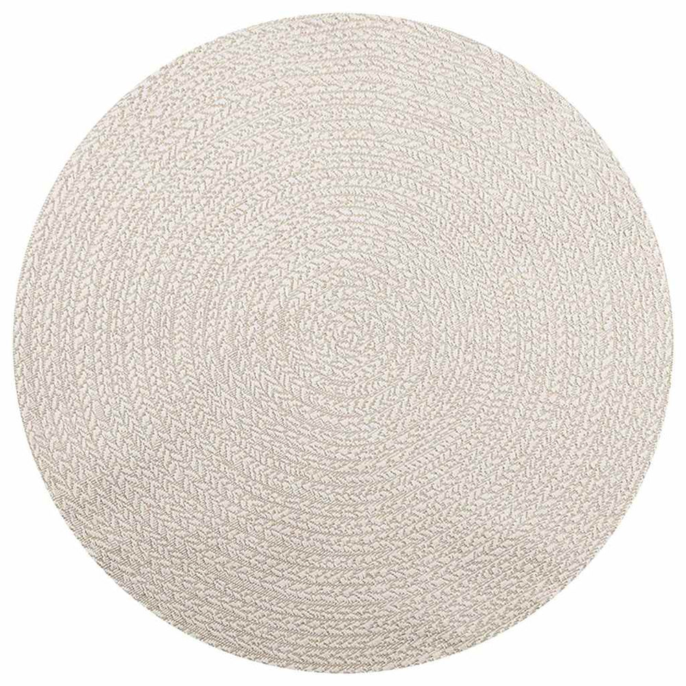 Vidaxl Rug Zizur Cream à l'intérieur et à l'extérieur Ø 160 cm Jute Look