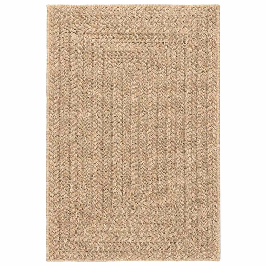 VidaXL rug zizur beige indoors and outdoors 100x200 cm jute look