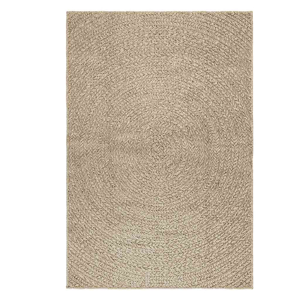 Vidaxl vloerkleed zizur beige binnen en buiten 120x170 cm jute look