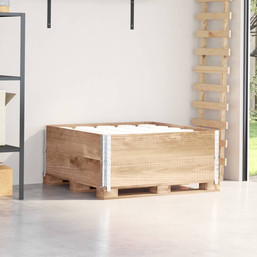 Vidaxx rehausses de palettes 2 pcs 100x100 cm bois de pin massif