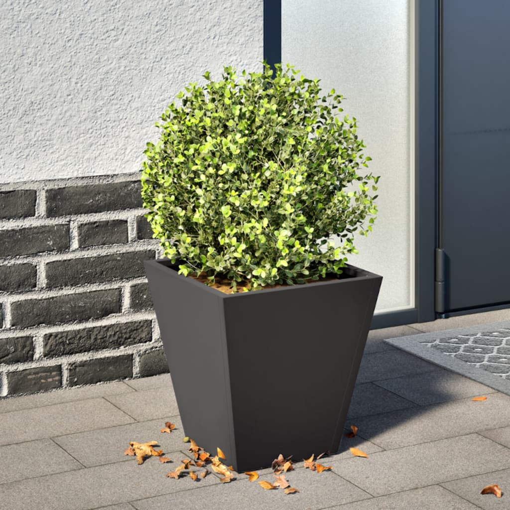 Vidaxx planter 30x30x30 cm steel black