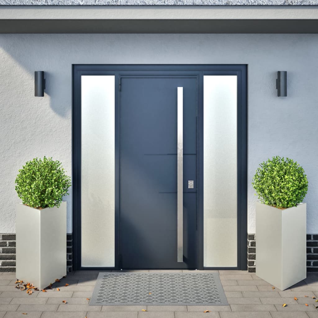 Vidaxx planters 2 pcs triangle 50x43x75 cm stainless steel