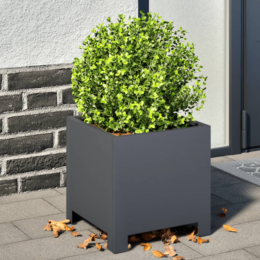 Vidaxx planter 30x30x30 cm steel anthracite