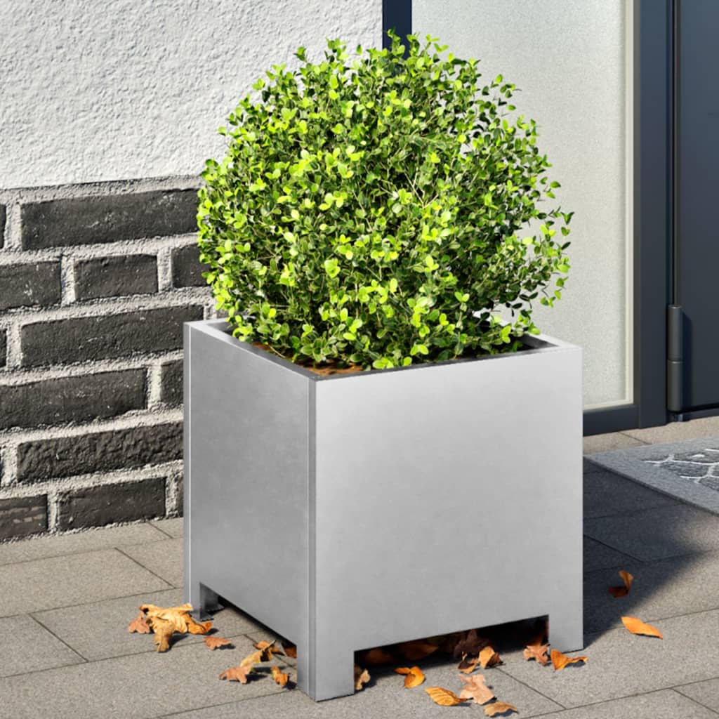 Vidaxx planters 2 pcs 30x30x30 cm galvanized steel