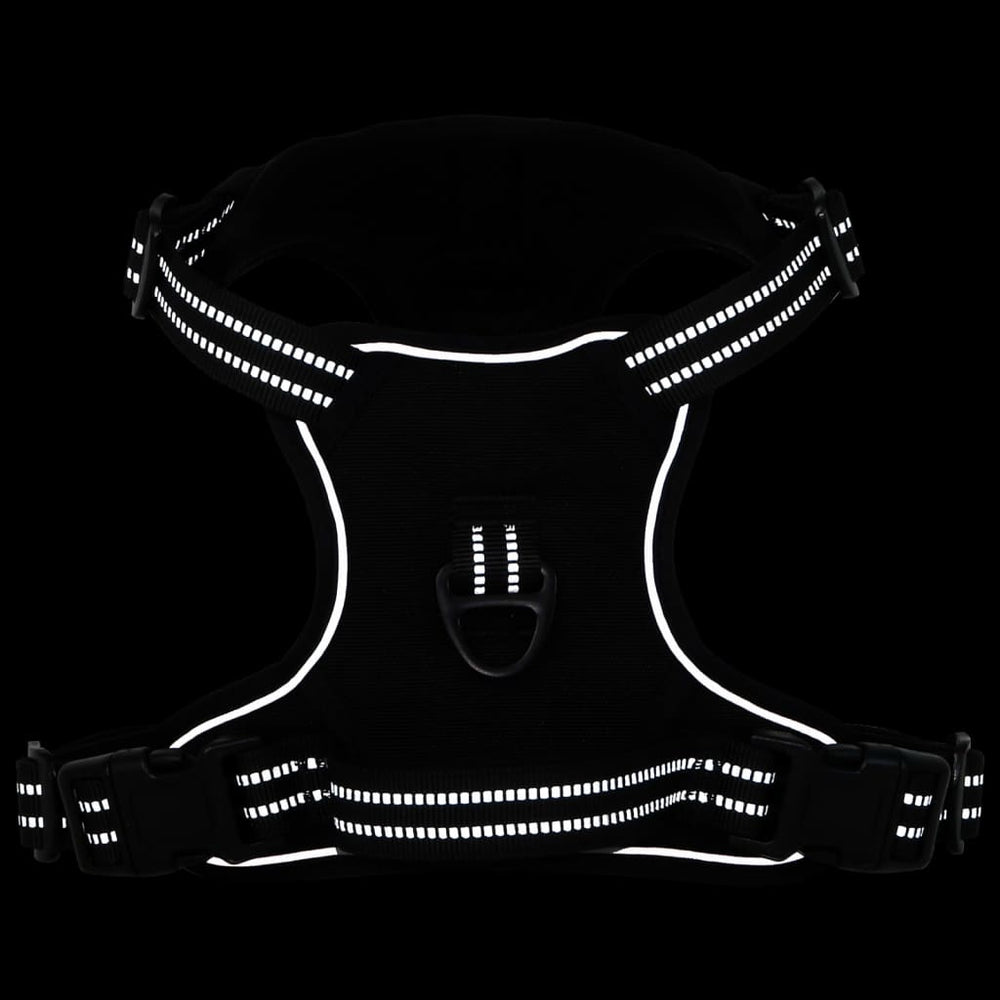 VIDAXL CARCHIRE DEL CANE con strisce riflettenti regolabili S nero