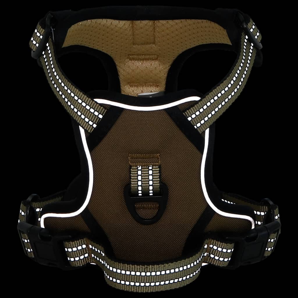 VIDAXL CARMINE DEL CANE CON STRUPE RIFREDUTTI REGOLABILI S BROWN