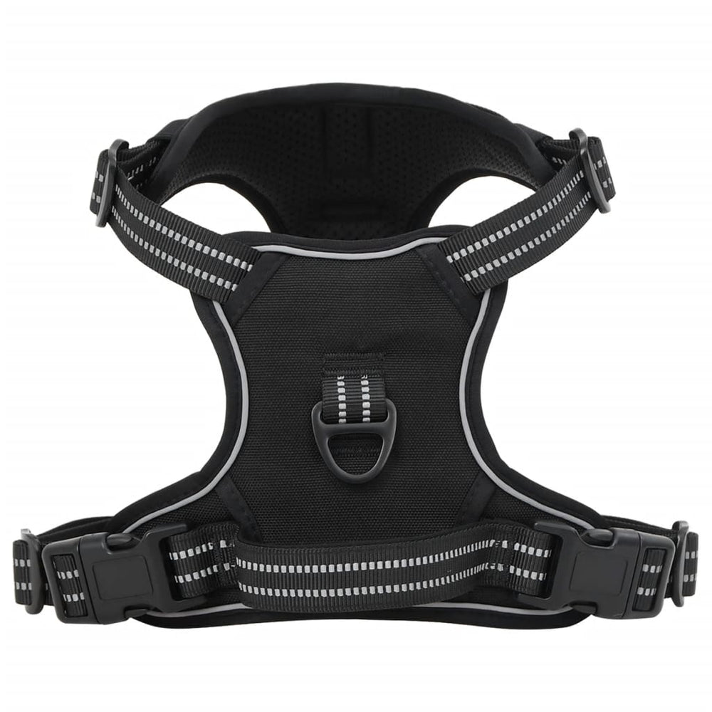 VIDAXL CARMINE DEL CANE CON STRUPE RIFREDUCE REGOLABILE XL NERO