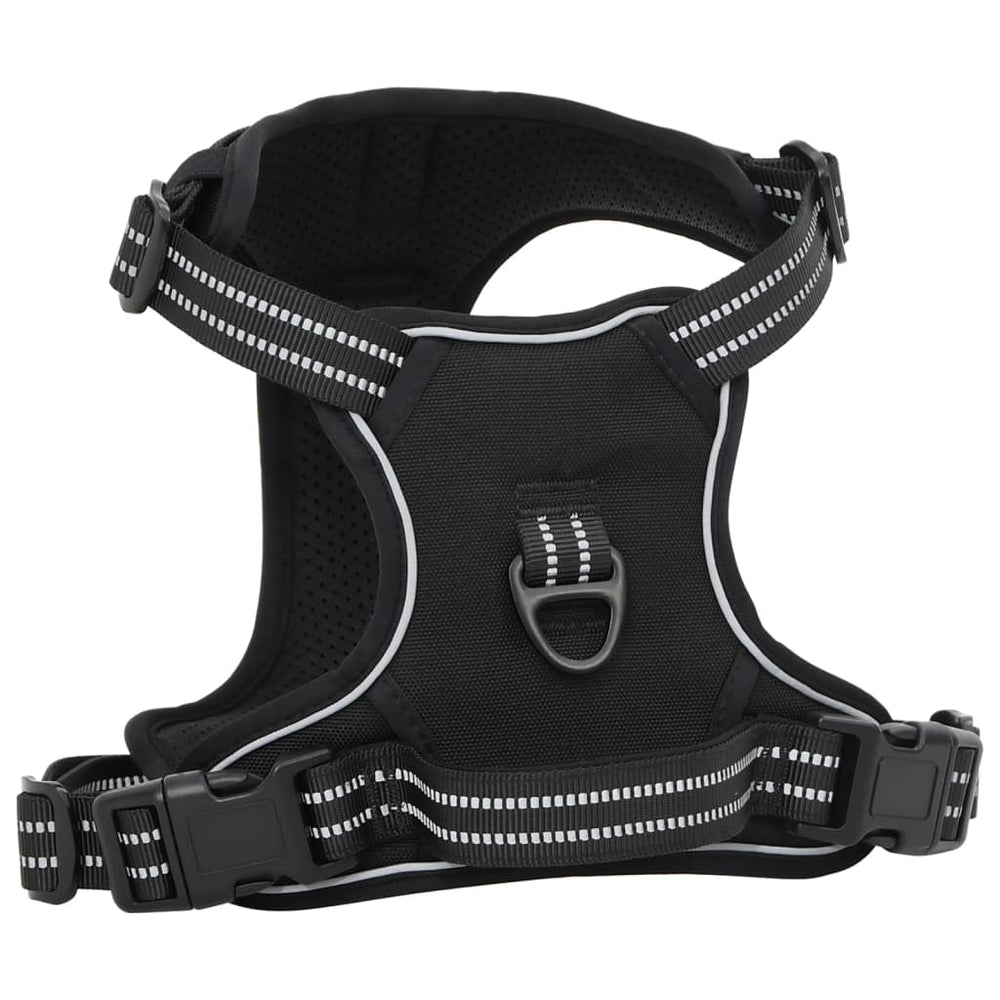 VIDAXL CARMINE DEL CANE CON STRUPE RIFREDUCE REGOLABILE XL NERO