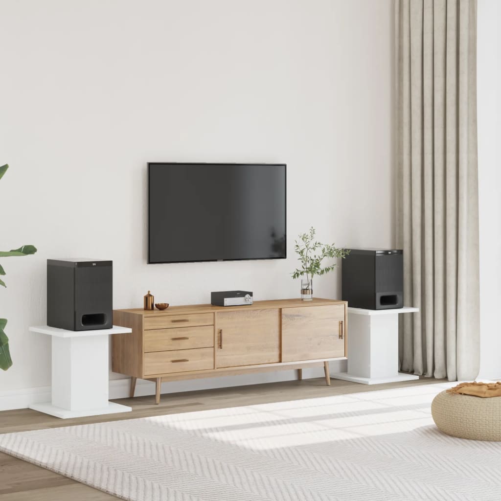 Suportes para alto-falantes Vidaxx 2 unidades 30x30x40 cm madeira processada branca