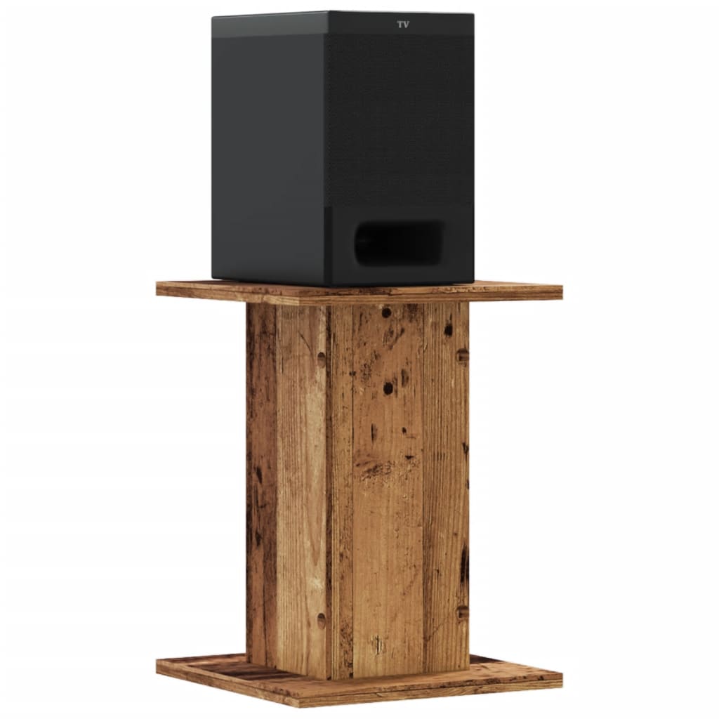 VidaXL speaker stands 2 pcs 30x30x40 cm treated wood, old wood-colored