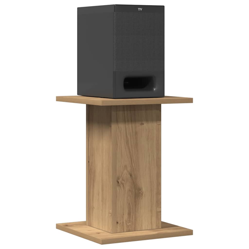 VidaXL speaker stands 2 pcs 30x30x40 cm wood, artisanal oak-colored