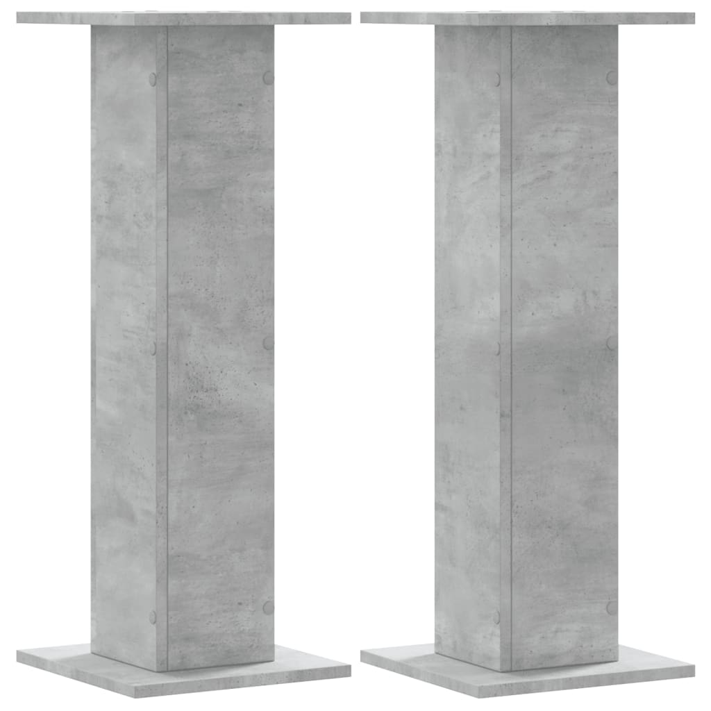 Suportes para alto-falantes Vidaxx 2 unidades 30x30x80 cm madeira concreto cinza