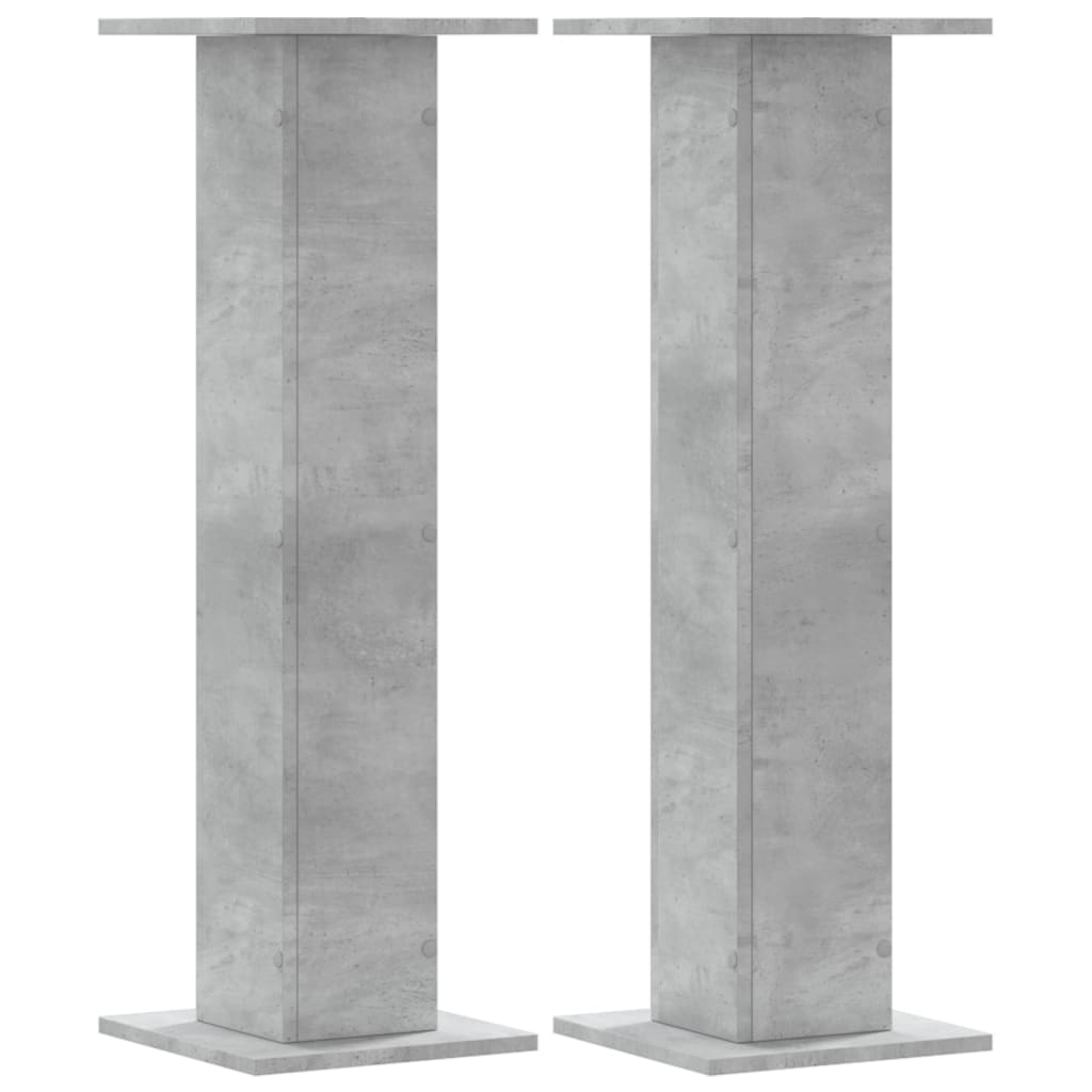 Suportes para alto-falantes Vidaxx 2 unidades 30x30x95 cm madeira concreto cinza