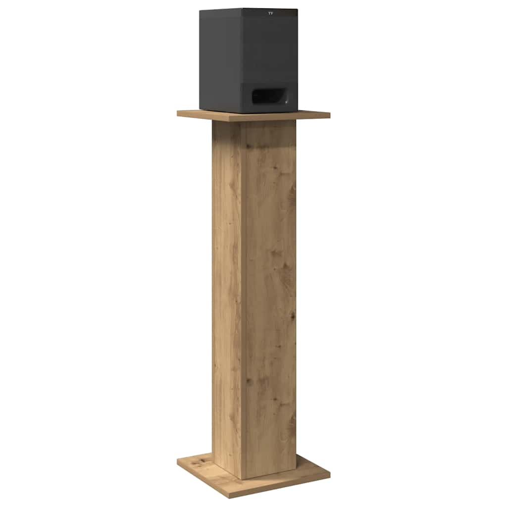 VidaXL speaker stands 2 pcs 30x30x95 cm wood, artisanal oak-colored