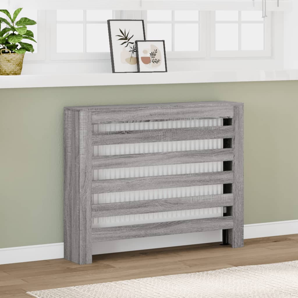 Vidaxx radiator casing 104x20x82 cm engineered wood gray sonoma oak