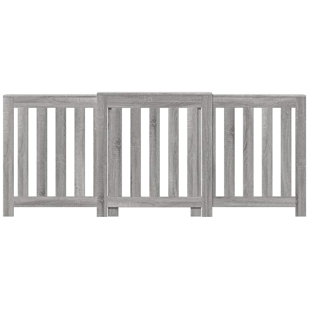 Vidaxx radiator surround 205x21,5x83,5 cm konstruert tre grå sonoma eik