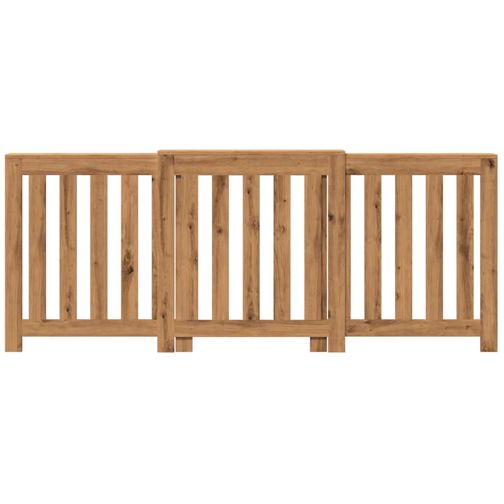 Carcasa de radiador Vidaxx 205x21,5x83,5 cm madera elaborada, roble artesanal