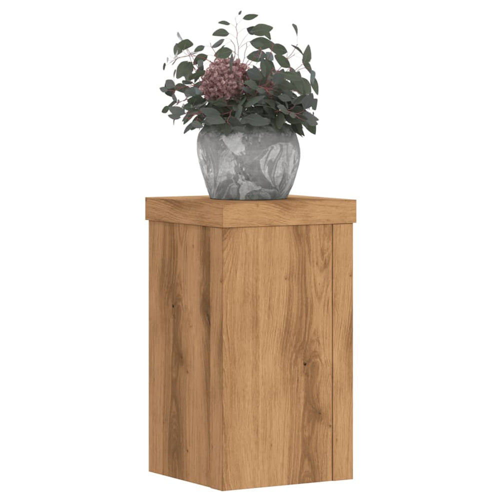 Vidaxl Planting Stands 2 PCS 10x10x18 cm trehåndverk eik