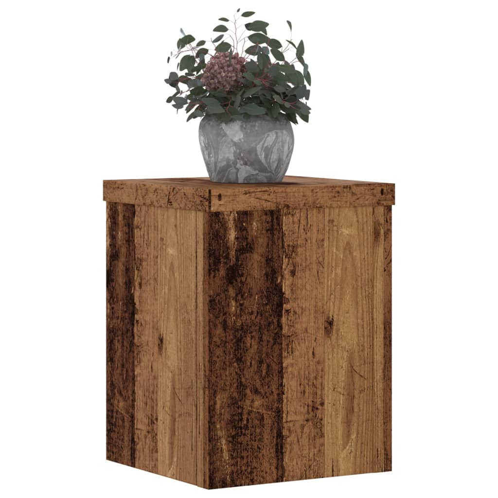 VidaXL plant stands 2 pcs 15x15x20 cm treated wood, old wood-colored