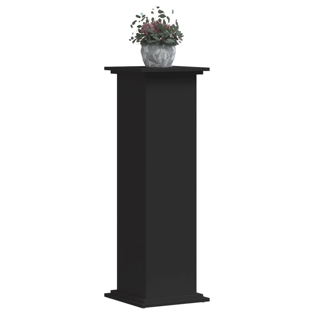 VidaXL Support pour plantes 33x33x100 cm bois traité noir