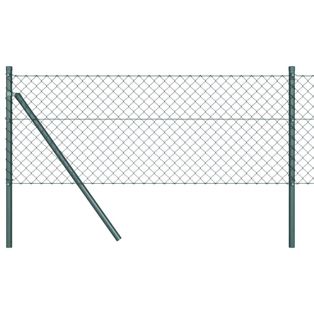 Vidaxl стълб за ограда зелен 10 x 0,6 m (40 x 40 mm мрежа)