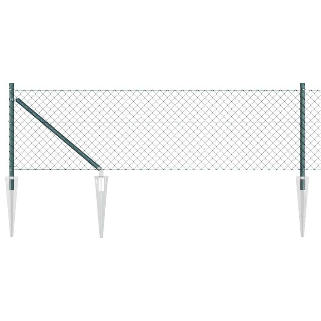 Poste para valla Vidaxl verde 10 x 0,6 m (malla 40 x 40 mm)