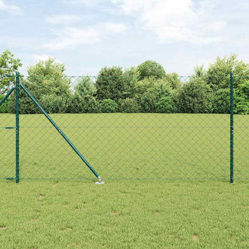 Poste para valla Vidaxl verde 10 x 1,4 m (malla 60 x 60 mm)