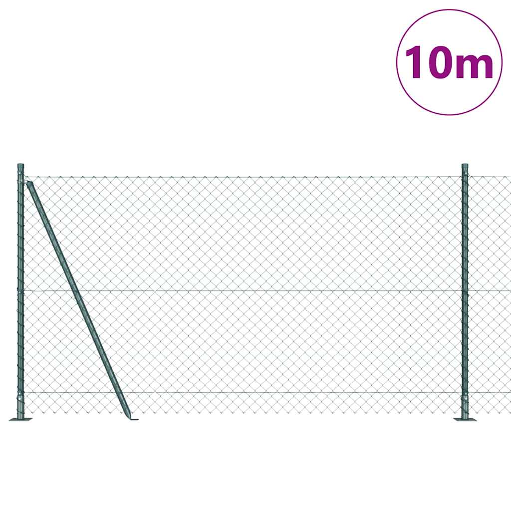 Poste para valla Vidaxl verde 10 x 1,2 m (malla 40 x 40 mm)