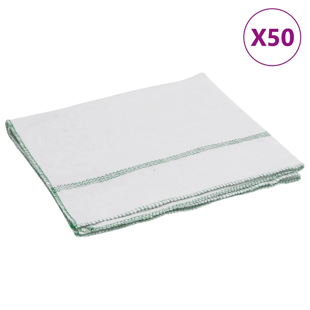 Vidaxx Reinigungstücher 50 gestreift 50x60 cm weiß und grün