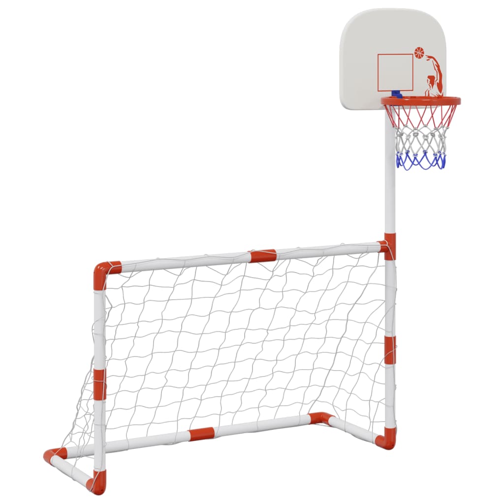 Vidaxl Children's Football and Basketball Set with Balls 98x50x70 cm