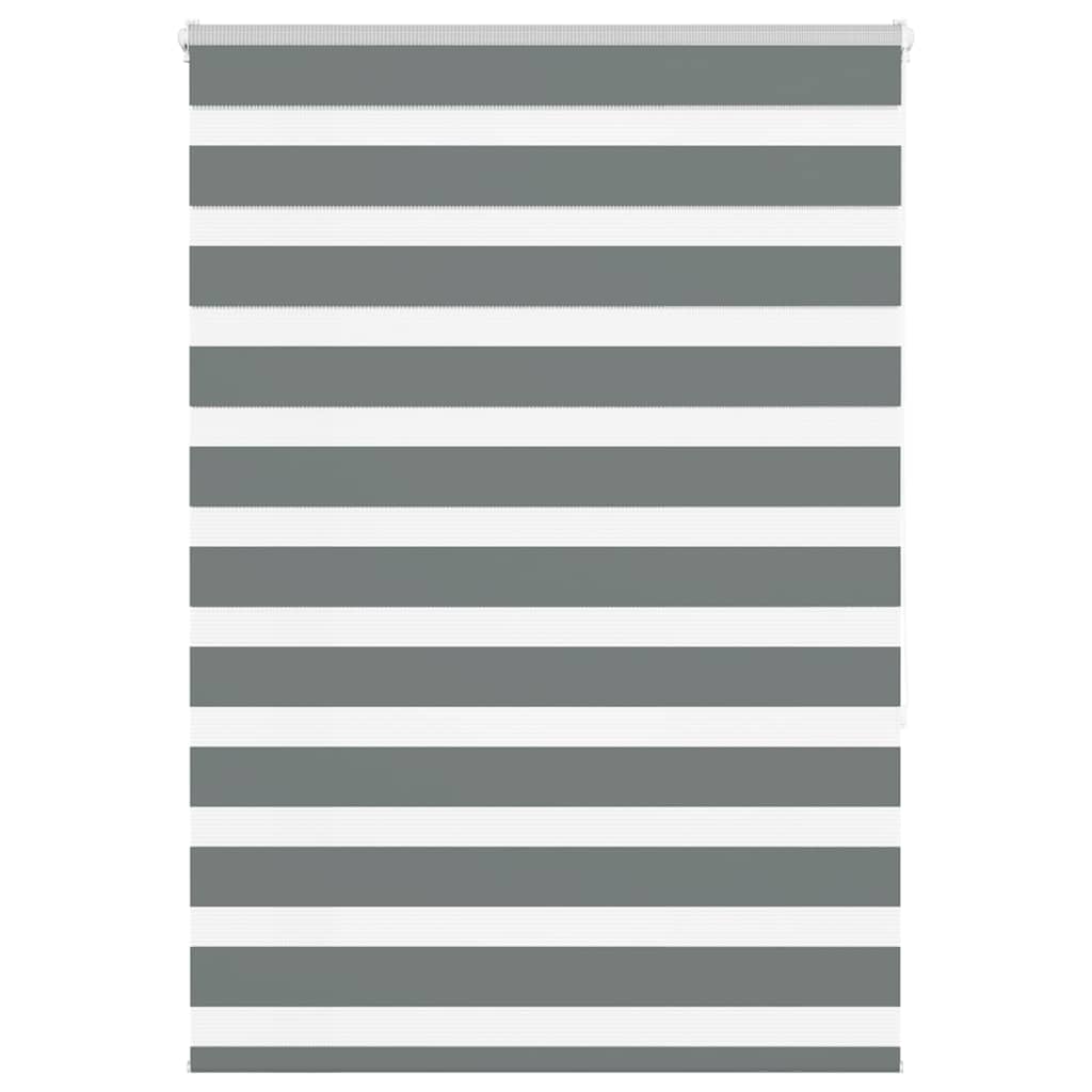 Rollóir séabra VidaXL dall 110x150 cm leithead fabraice 105.9 cm liath dorcha