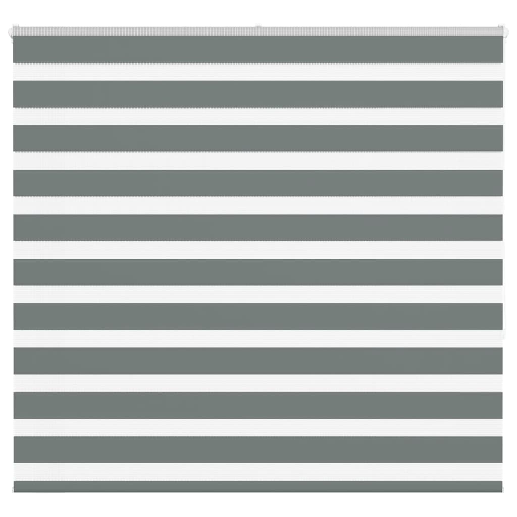 Vidaxl zebra rolgordijn 155x150 cm stofbreedte 150,9 cm donkergrijs