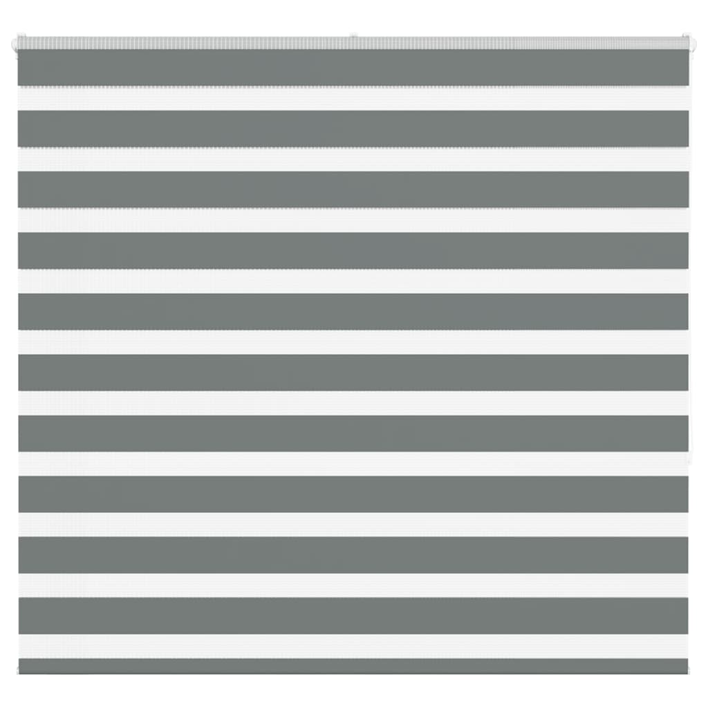 Vidaxl zebra rolgordijn 165x150 cm stofbreedte 160,9 cm donkergrijs