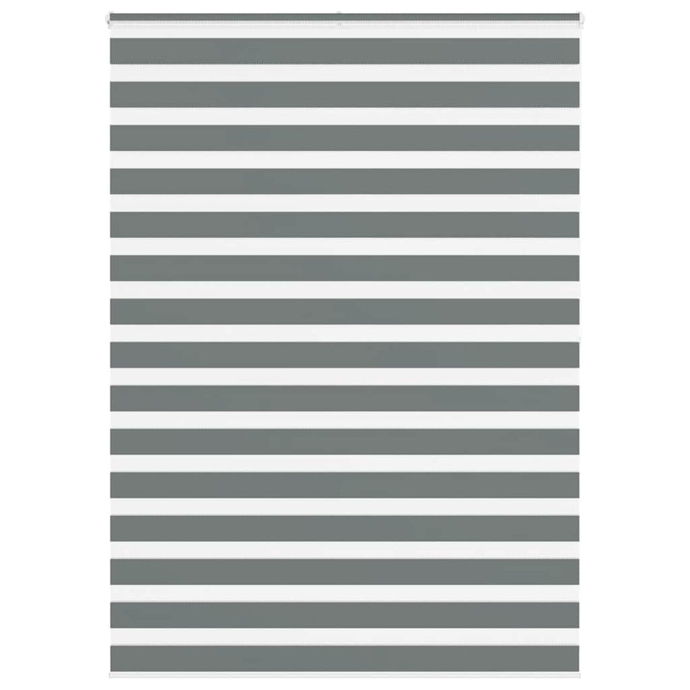 Vidaxl zebra roller blind 155x200 cm fabric width 150.9 cm dark gray