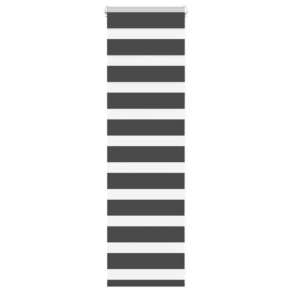 Vidaxl zebra roller blind 50x100 cm fabric width 45.9 cm black