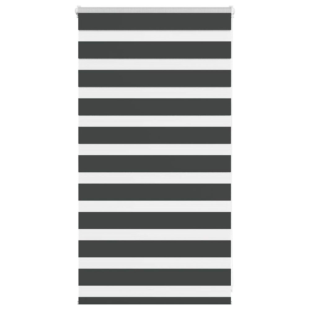 Vidaxl zebra rolgordijn 85x100 cm stofbreedte 80,9 cm zwart