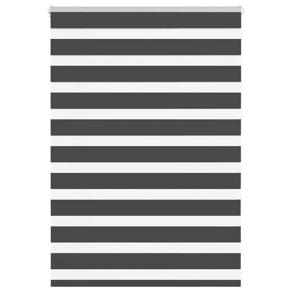 Vidaxl zebra rolgordijn 105x100 cm stofbreedte 100,9 cm zwart