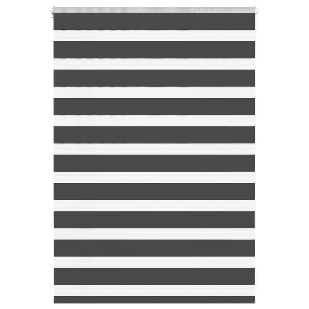 Vidaxl zebra rolgordijn 115x100 cm stofbreedte 110,9 cm zwart