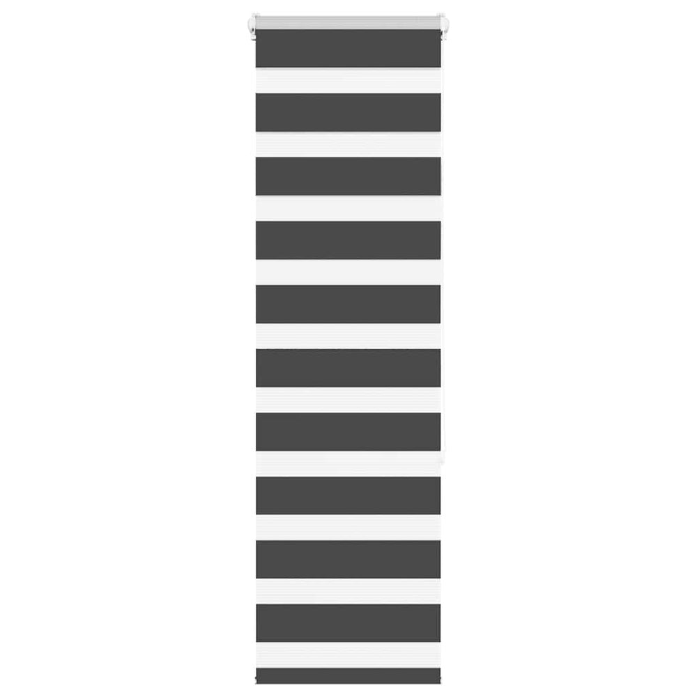Vidaxl zebra roller blind 40x150 cm fabric width 35.9 cm black
