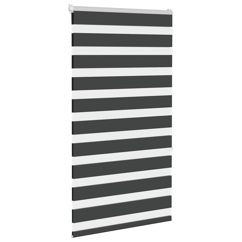 Vidaxl Zebra Rouleau aveugle 80x150 cm Largeur de poussière 75,9 cm noir