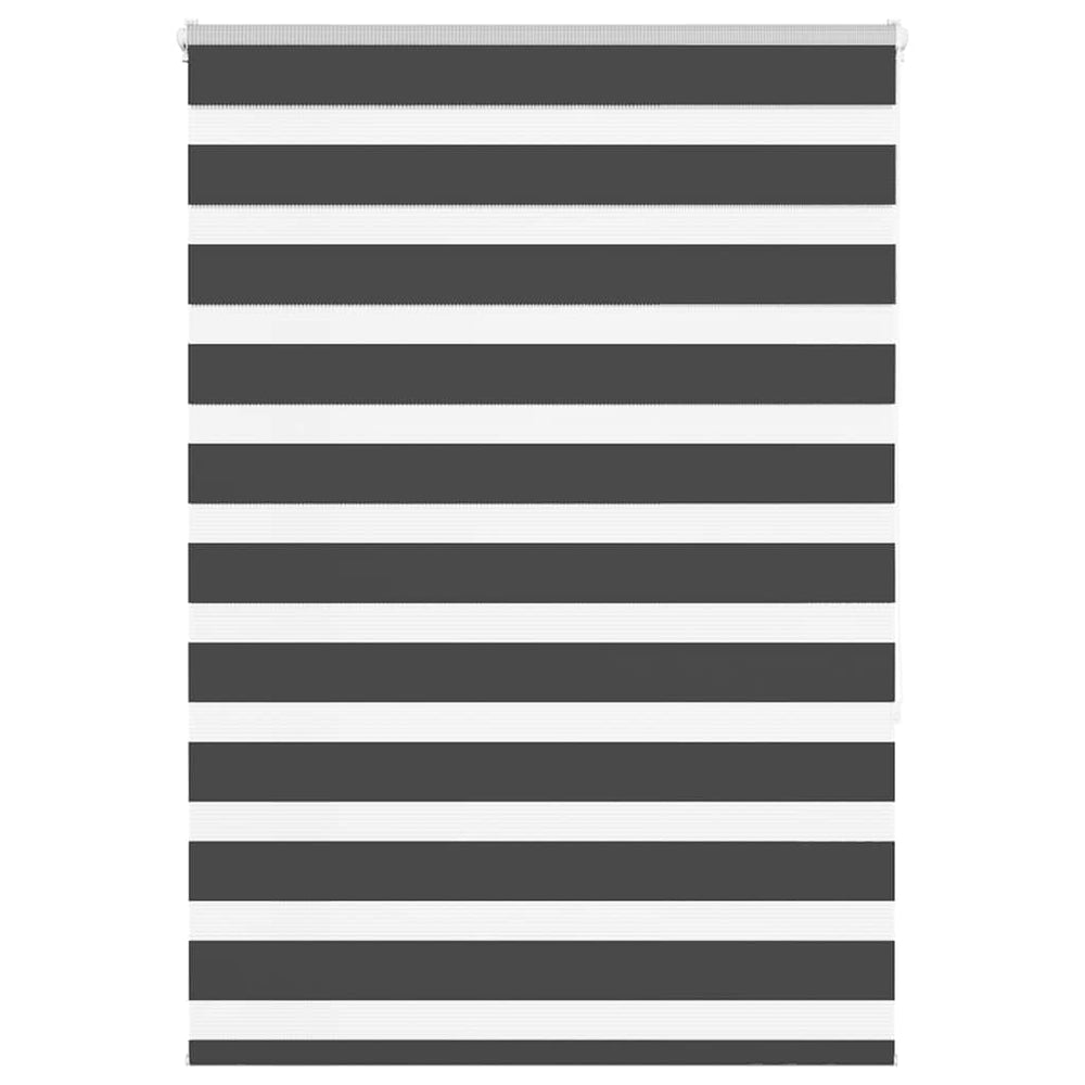 Vidaxl zebra rolgordijn 115x150 cm stofbreedte 110,9 cm zwart