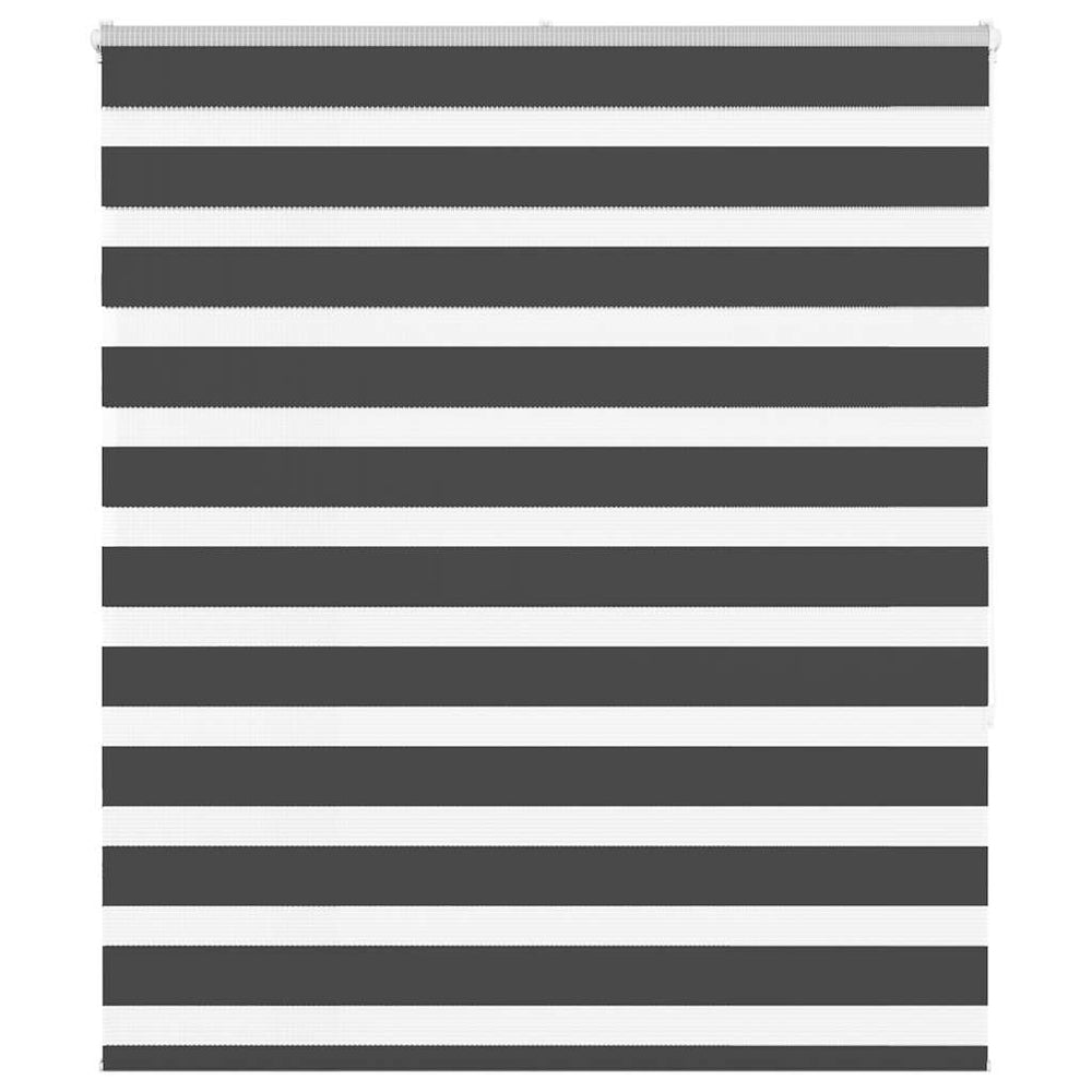 Vidaxl Zebra Roller Blind 135x150 cm Šířka prachu 130,9 cm černá